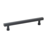 Schaub And Company - NOHO, Cabinet Pull, Square, 6'' cc, Matte Black - Matte Black