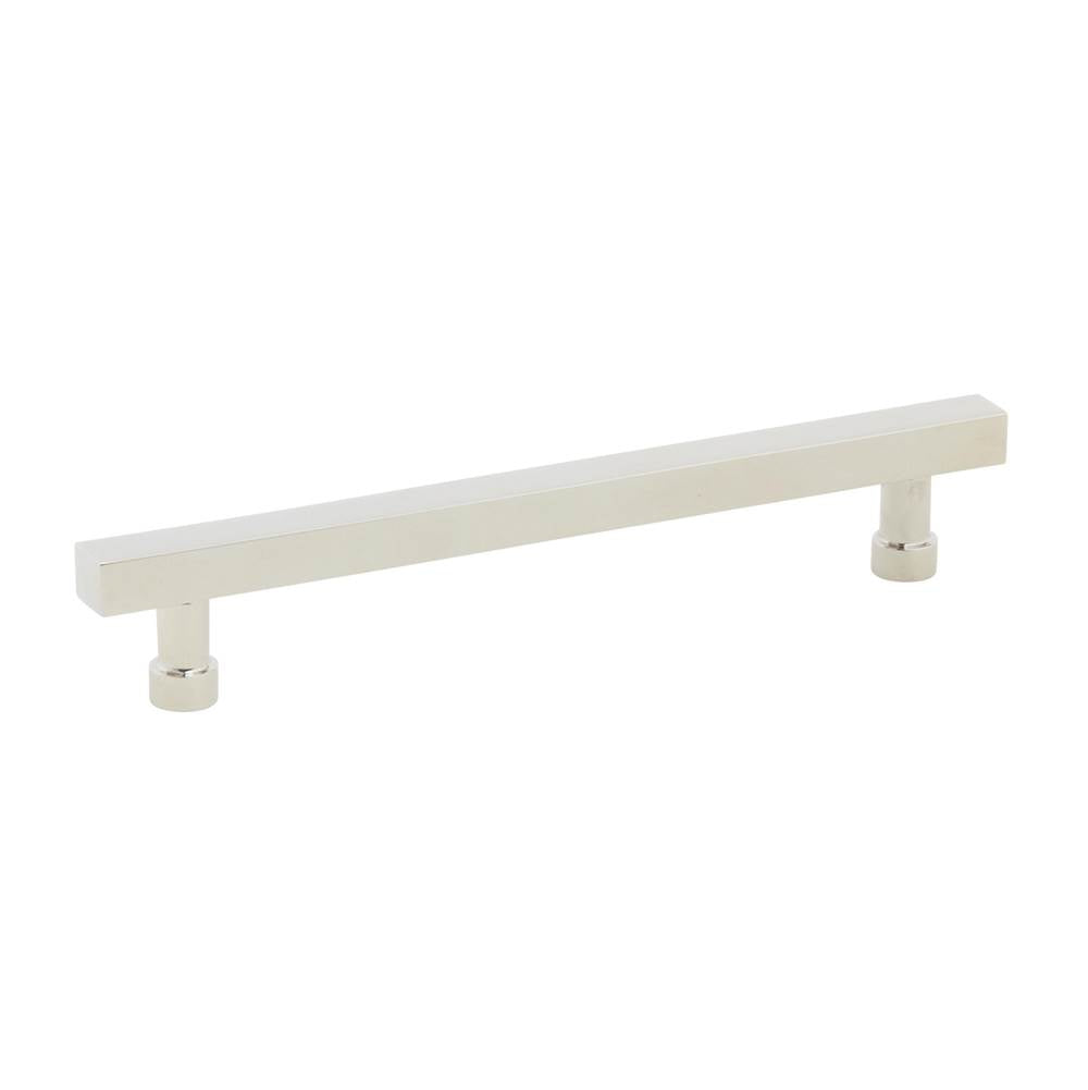 Schaub And Company - NOHO, Cabinet Pull, Square, 6'' cc, Polished Nickel - Polished Nickel