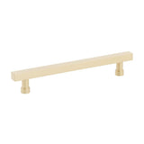 Schaub And Company - NOHO, Cabinet Pull, Square, 6'' cc, Satin Brass - Satin Brass