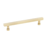 Schaub And Company - NOHO, Cabinet Pull, Square, 6'' cc, Vintage Brass - Vintage Brass