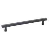 Schaub And Company - NOHO, Cabinet Pull, Square, 8'' cc, Matte Black - Matte Black
