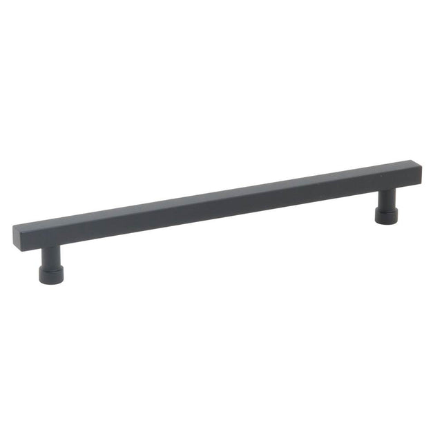Schaub And Company - NOHO, Cabinet Pull, Square, 8'' cc, Matte Black - Matte Black