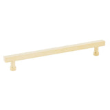 Schaub And Company - NOHO, Cabinet Pull, Square, 8'' cc, Unlacquered Brass - Unlacquered Brass