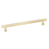 Schaub And Company - NOHO, Cabinet Pull, Square, 8'' cc, Vintage Brass - Vintage Brass