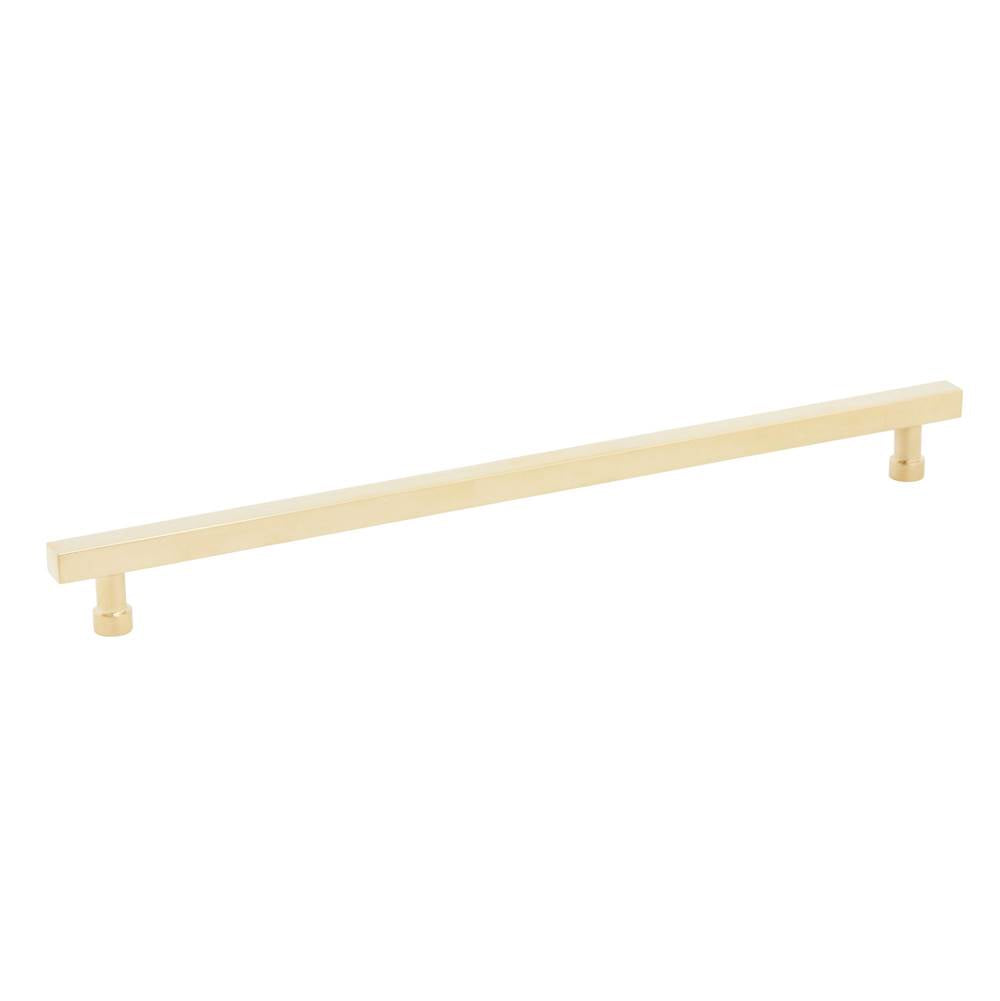 Schaub And Company - NOHO, Cabinet Pull, Square, 12'' cc, Unlacquered Brass - Unlacquered Brass