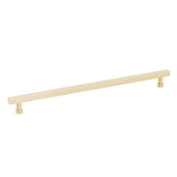 Schaub And Company - NOHO, Cabinet Pull, Square, 12'' cc, Satin Brass - Satin Brass