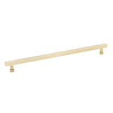 Schaub And Company - NOHO, Cabinet Pull, Square, 12'' cc, Vintage Brass - Vintage Brass
