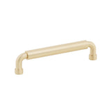 Schaub And Company - NOHO, Cabinet Pull, Round, 5'' cc, Satin Brass - Satin Brass