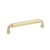 Schaub And Company - NOHO, Cabinet Pull, Round, 5'' cc, Vintage Brass - Vintage Brass