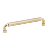 Schaub And Company - NOHO, Cabinet Pull, Round, 6'' cc, Vintage Brass - Vintage Brass