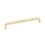 Schaub And Company - NOHO, Cabinet Pull, Round, 8'' cc, Unlacquered Brass - Unlacquered Brass