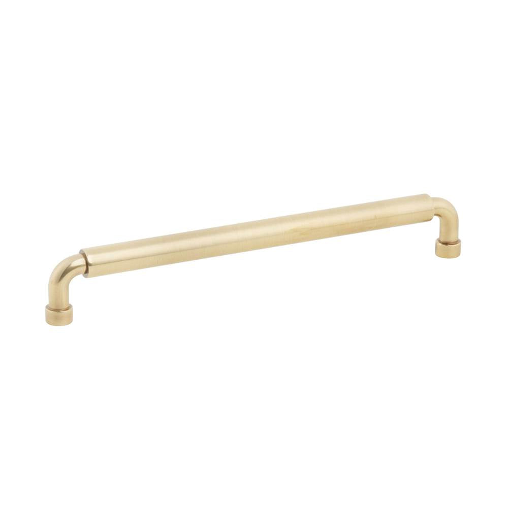 Schaub And Company - NOHO, Cabinet Pull, Round, 8'' cc, Vintage Brass - Vintage Brass