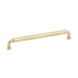 Schaub And Company - NOHO, Cabinet Pull, Round, 8'' cc, Vintage Brass - Vintage Brass