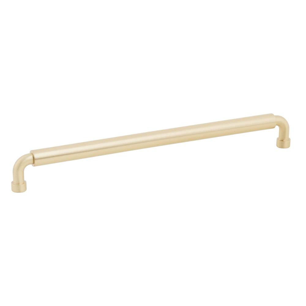 Schaub And Company - NOHO, Cabinet Pull, Round, 10'' cc, Satin Brass - Satin Brass