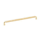 Schaub And Company - NOHO, Cabinet Pull, Round, 12'' cc, Unlacquered Brass - Unlacquered Brass