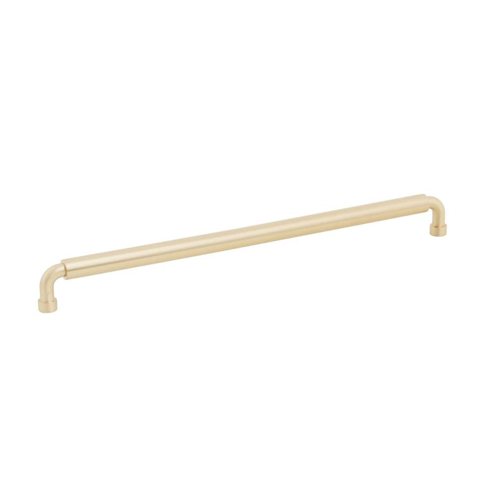 Schaub And Company - NOHO, Cabinet Pull, Round, 12'' cc, Satin Brass - Satin Brass