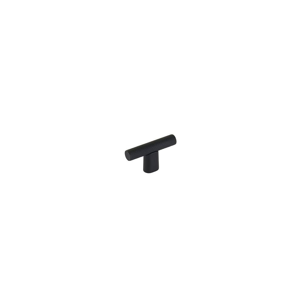 Schaub And Company - Monza, T-Knob, Matte Black, 2'' - Matte Black