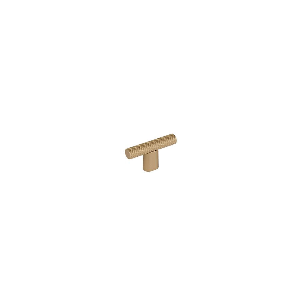 Schaub And Company - Monza, T-Knob, Signature Satin Brass, 2'' - Signature Satin Brass