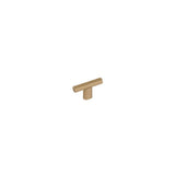 Schaub And Company - Monza, T-Knob, Signature Satin Brass, 2'' - Signature Satin Brass