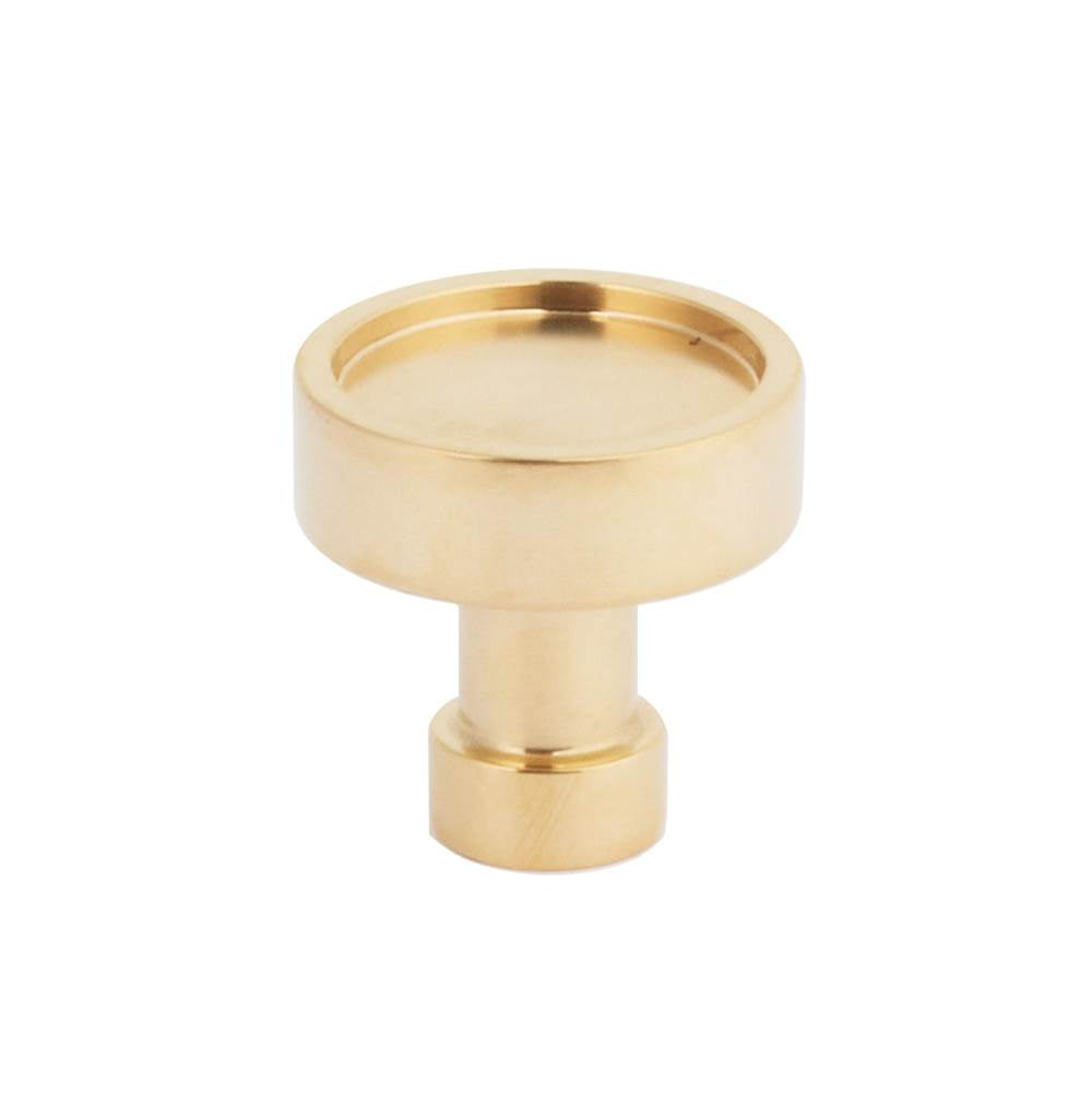 Schaub And Company - NOHO, Cabinet Knob, Round, Unlacquered Brass - Unlacquered Brass