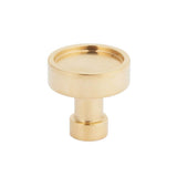 Schaub And Company - NOHO, Cabinet Knob, Round, Unlacquered Brass - Unlacquered Brass