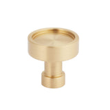 Schaub And Company - NOHO, Cabinet Knob, Round, Satin Brass - Satin Brass