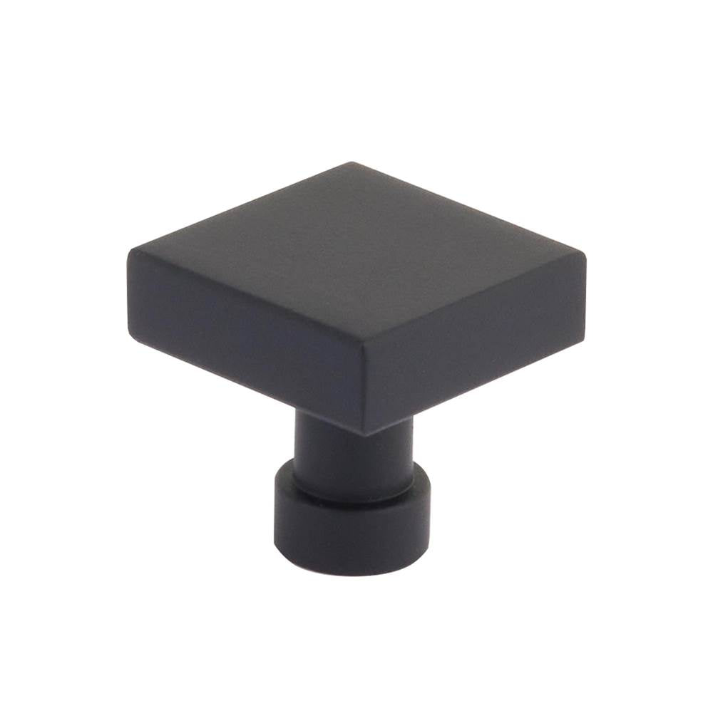 Schaub And Company - NOHO, Cabinet Knob, Square, Matte Black - Matte Black