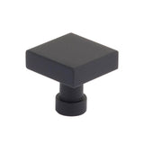 Schaub And Company - NOHO, Cabinet Knob, Square, Matte Black - Matte Black