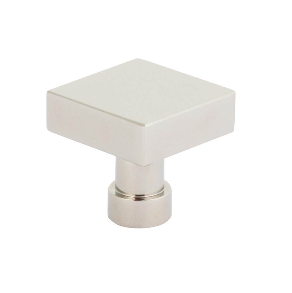 Schaub And Company - NOHO, Cabinet Knob, Square, Polished Nickel - Polished Nickel