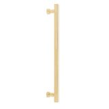 Schaub And Company - NOHO, Cabinet Appliance Pull, Square, 12'' cc, Unlacquered Brass - Unlacquered Brass