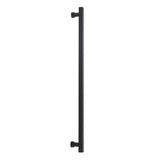 Schaub And Company - NOHO, Cabinet Appliance Pull, Square, 18'' cc, Matte Black - Matte Black