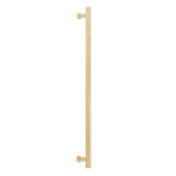 Schaub And Company - NOHO, Cabinet Appliance Pull, Square, 18'' cc, Unlacquered Brass - Unlacquered Brass
