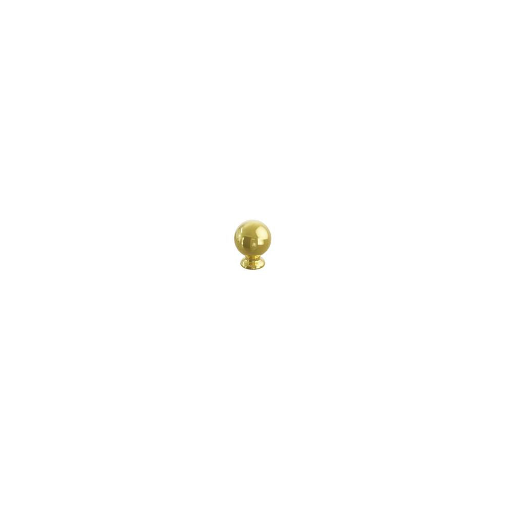 Schaub And Company - Avenue, Cabinet Knob, Round, 1'', Unlacquered Brass - Unlacquered Brass