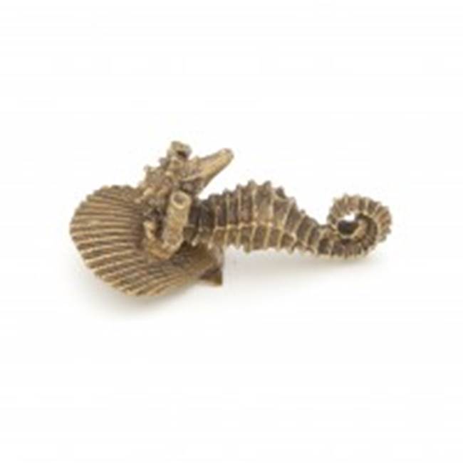 Schaub And Company - Knob, Seahorse Pendant, Estate Dover, 1-1/4'' x 1-1/2'' dia - Estate Dover