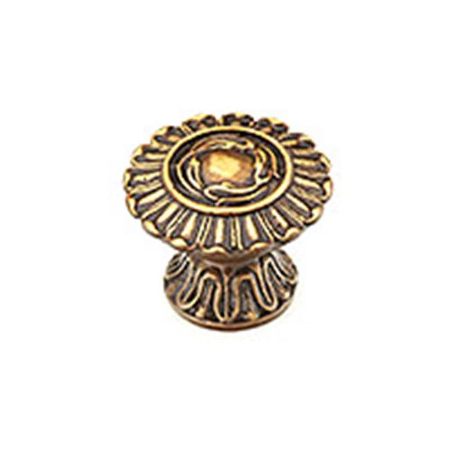 Schaub And Company - Knob, Dark Italian Antique, 1-1/4'' dia - Dark Italian Antique