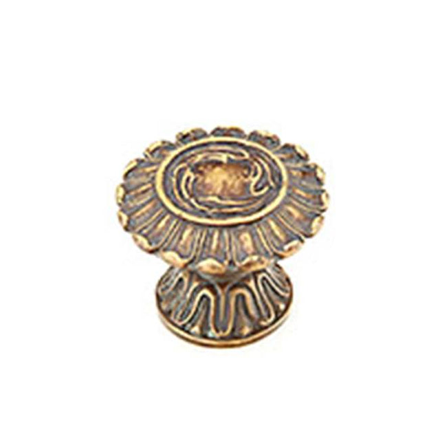 Schaub And Company - Knob, Monticello Brass, 1-1/2'' dia - Monticello Brass