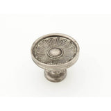Schaub And Company - Knob, Silver Antique, 1-3/8'' dia - Silver Antique