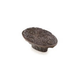 Schaub And Company - Knob, Oval, Dark Glaze, 5/8'' cc, 1-1/4'' x 2'' dia - Dark Glaze