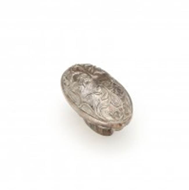 Schaub And Company - Knob, Oval, Monticello Silver, 5/8'' cc, 1-1/4'' x 2'' dia - Monticello Silver