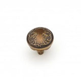 Schaub And Company - Knob, Round, Dark Italian Antique, 1-1/4'' dia - Dark Italian Antique