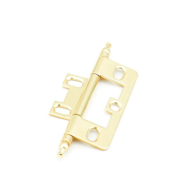 Schaub And Company - Hinge, Minaret Tip Non-Mortise, Polished Brass - Polished Brass