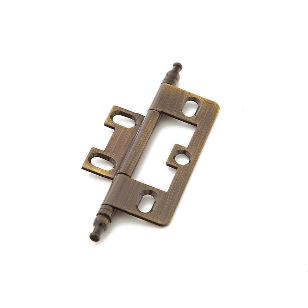 Schaub And Company - Hinge, Minaret Tip Non-Mortise, Antique Brass - Antique Brass