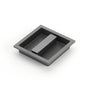 Schaub And Company - MODO Recessed Pull, Gun Metal, 3-7/8'' x 3-7/8'' Overall - Gun Metal
