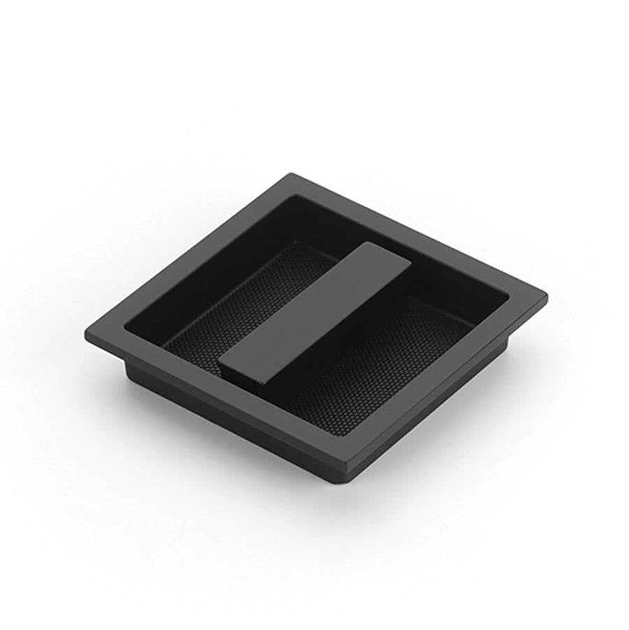 Schaub And Company - MODO Recessed Pull, Matte Black, 3-7/8'' x 3-7/8'' Overall - Matte Black
