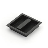 Schaub And Company - MODO Recessed Pull, Matte Black, 3-7/8'' x 3-7/8'' Overall - Matte Black