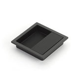 Schaub And Company - MODO Recessed Pull, Matte Black, 3-7/8'' x 3-7/8'' Overall - Matte Black