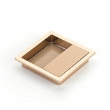 Schaub And Company - MODO Recessed Pull, Polished Rose Gold, 3-7/8'' x 3-7/8'' Overall - Polished Rose Gold