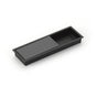 Schaub And Company - Modo, Rectangular Mixed Recessed Pull, Matte Black/Gun Metal, 6-1/4'' X 2'' Overall - Matte Black