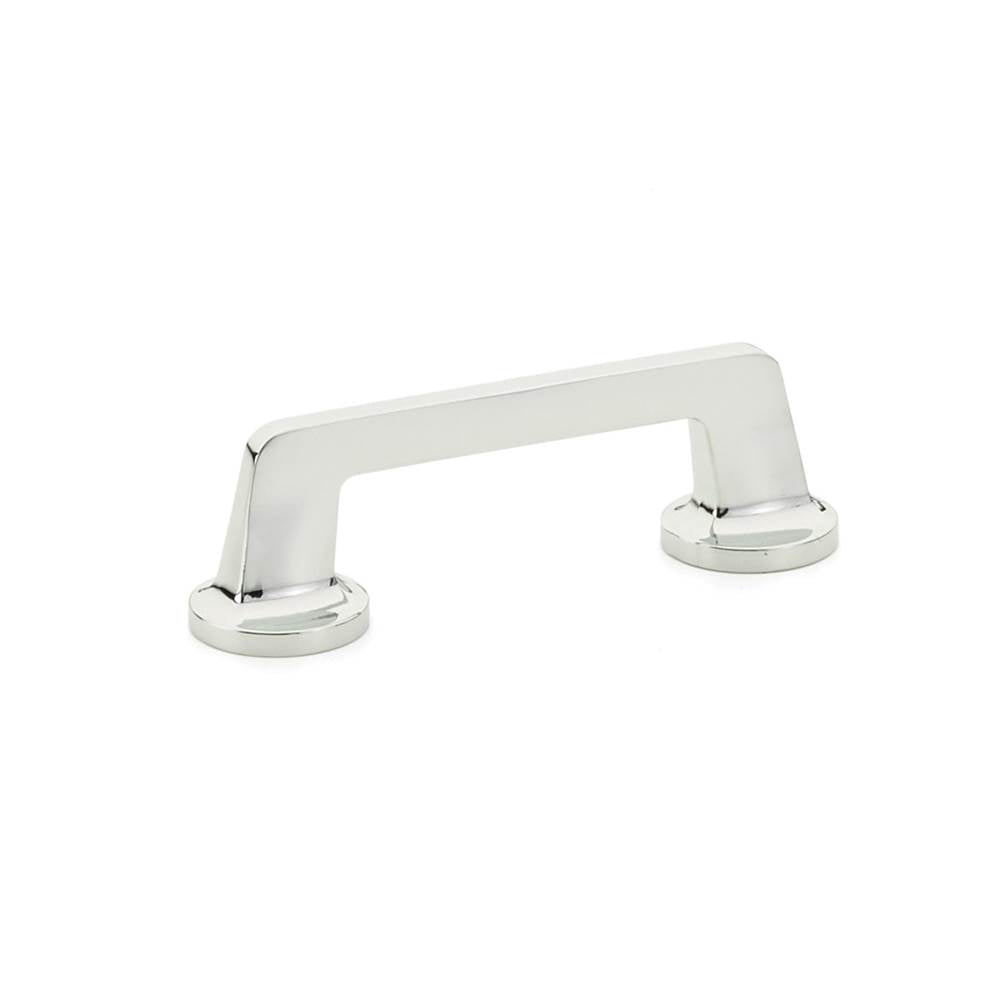 Schaub And Company - Pull, Round Bases, Polished Chrome, 3-1/2'' cc - Polished Chrome