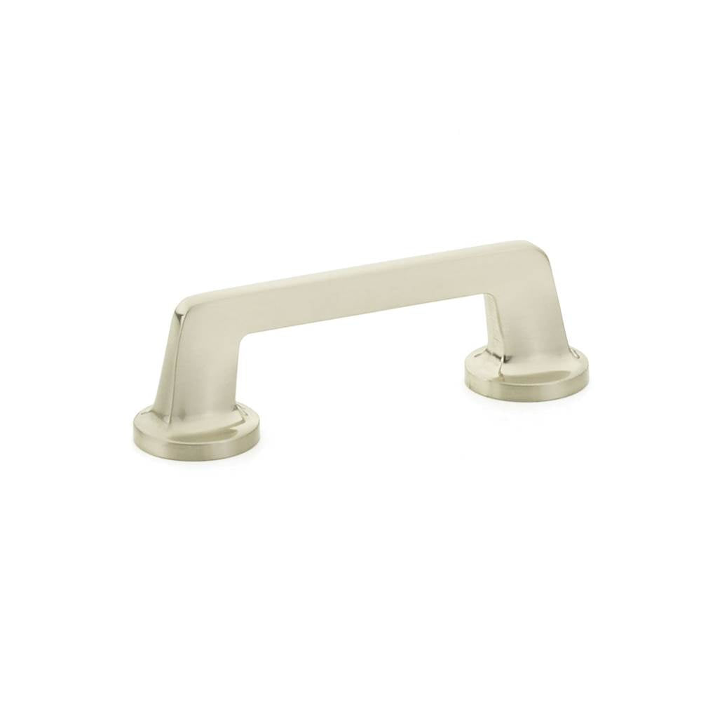 Schaub And Company - Pull, Round Bases, Brushed Nickel, 3-1/2'' cc - Brushed Nickel